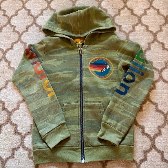 Kids Aviator Nation Camo Hoodie - Picture 1 of 6